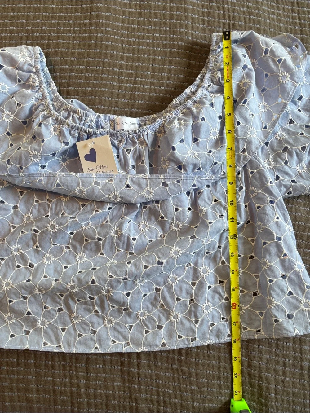 NWT Boutique Mommy and Me Matching Blue Eyelet Set Adult M 3T 4T